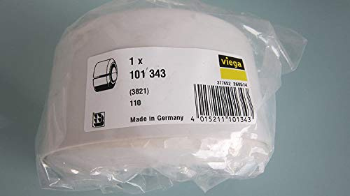 Viega 101343 Klapprosette Nr.3821 ø 110 mm, Höhe 90 mm, PVC weiß