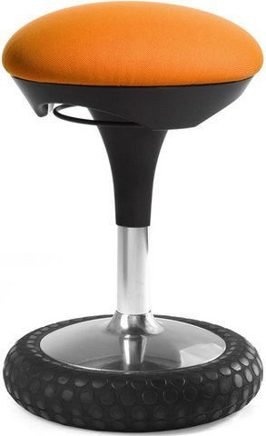 TOPSTAR Bürohocker Sitness 20 orange | Made in Germany | Ergonomisch | Bürohocker, Rollhocker | höhenverstellbar | Geprüfte Sicherheit nach GS-Intertek