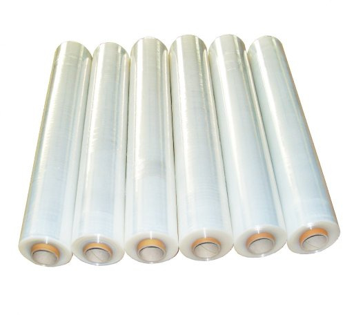 BB-Verpackungen 6 x Handstretchfolie 500 mm x 285 m (23 my stark, extrem reißfest und dehnfähig, beidseitig haftender Castfilm) - Sets zwischen 1 und 12 Rollen
