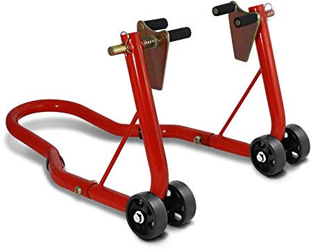 ConStands - Motorrad Montageständer für Hyosung GT 125/Naked/R,GT 250/i Naked/R,GT 650/i Naked/R/S,XRX 125 Supermoto,XRX 125/Fundoro Vorne Classic Front Rot