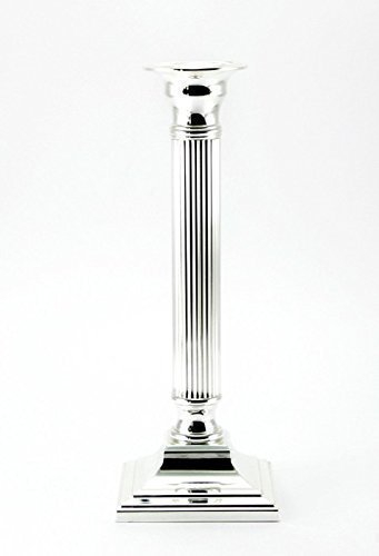 Brillibrum KERZENLEUCHTER KERZENSTÄNDER 3 GRÖßEN 15 19 23 cm Silber KANDELABER LEUCHTER NEU Flyer Geschenke Geschenkidee (Kerzenleuchter 23cm)