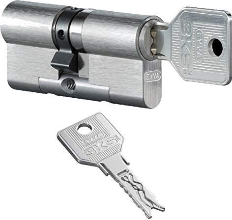 EVVA 3KS plus Doppelzylinder beidseitig KZS mit 3 Schlüssel, Länge (a/b) 36/51mm (c=87mm), Not-u. Gefahrenfunktion BSZ, spezieller Bohr-u. Ziehschutz KZS beidseitig, modulare Bauweise SYMO