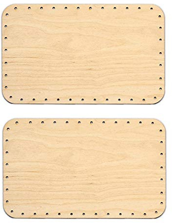 Zita's Creative 2X Korbboden eckig, 16x26cm für 3mm Peddigrohr - Flechten, Korbflechten, Schilf Set, Peddigrohr, Flechtmaterial, Flechtset, Rattan