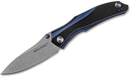 Real Steel Unisex – Erwachsene E802 Horus Blue Taschenmesser, Blau, 21.8