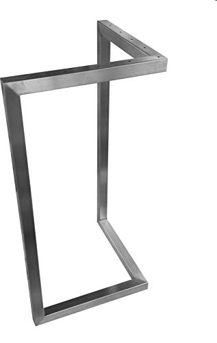 CHYRKA V-Tischkufe Edelstahl 201 30x30 Tischgestell Rahmentisch Kufengestell Tischuntergestell MTV (720x700 mm - 1 Stück)