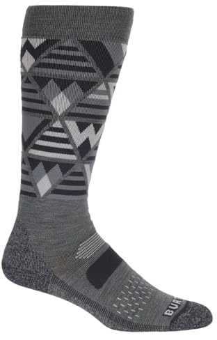 Burton Damen Snowboard Socken Performance Midweight, Gray Heather, ML, 10060108020