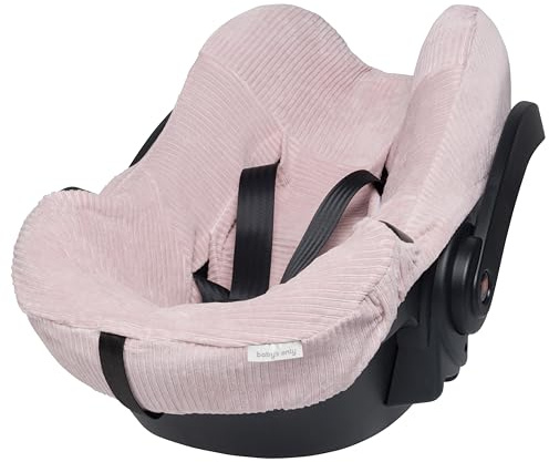 Baby's Only - Babyschalenbezug Sense - Weiche Rib Corduroy - Gruppe 0+ - Maxi Cosi Bezug Babyschale - Schonbezug für Autositz - 5-Punkt-Gurte - Kindersitzbezug für Mädchen - Alt Rosa | Bezug für Babyschale - Geeignet für Maxi-Cosi - Atmungsaktiv - Für Kindersitze mit 3-Punkt-Gurt - Gruppe 0