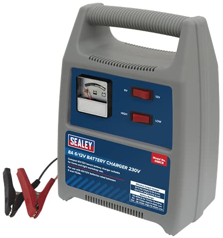 Sealey 8A 6/12V Battery Charger 230V - DSBC8