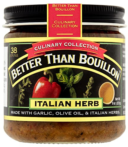 Better Than Bouillon Culinary Collection Base italienne à base d'herbes aromatiques, contient 38 portions par pot, pot en verre de 236,8 g (lot de 1)