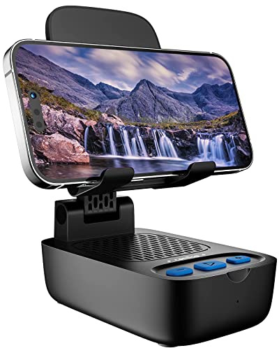 comiso Phone Stand with Bluetooth Speaker, HD Stereo, Adjustable