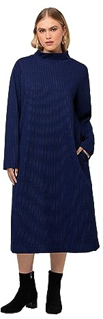 Ulla Popken, Damen, große Größen, Sweatkleid, Struktur