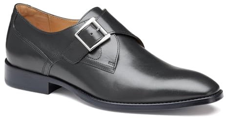 Johnston & Murphy Men's Richland Monk Strap Black Full Grain 9 Medium
