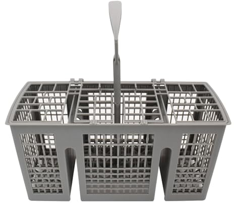 Panier Lave Vaisselle,Panier Lave Vaisselle Universel Avec PoignéE Amovible,RéSistance Aux Hautes TempéRatures Panier Couvert Lave Vaisselle Convient À La Plupart Des Lave-Vaisselle,22x9x11.5cm