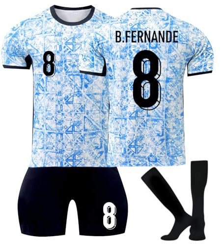 Nr.7 Fußball Trikot, 24 Neue Hause/Auswärts Fußball Trikot Kinder Erwachsener, Fussball Trikots Shorts und Socken Anzug Jungen Herren