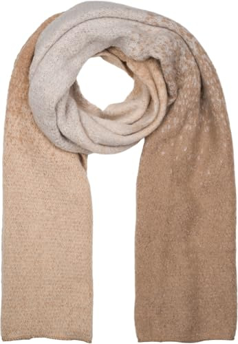 styleBREAKER Damen Web-Schal Pixel Farbverlauf Ombré Look | 53x200 cm XXL-Format, wärmendes weiches Gewebe für den Winter. Fließende Farbübergänge. Flexibel als große Stola drapierbar.