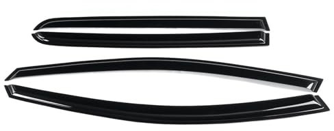 Auto-Scheinwerfer-Augenbrauen Scheinwerfer-Augende 4 Stück Auto-Seitenfenster-Windabweiser, Fenstervisier, Auto-Windschutzscheibe, Regen, für VW für Golf 7. Generation MK7 MK7.5 2013–2020