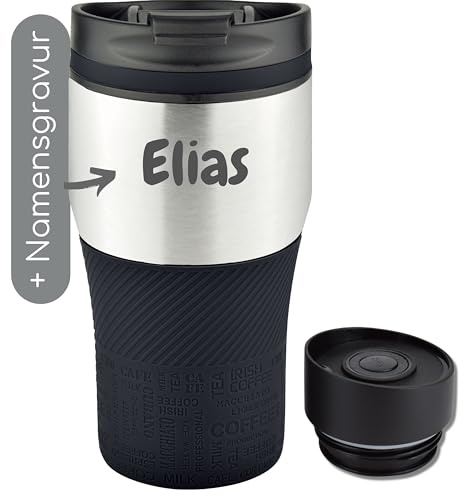 Milu Thermobecher mit Gravur 300ml personalisiert - Ostergechenke für Frauen & Männer I Geschenk Ideen Papa, Mama, Freund, Freundin I Geschenkideen zum Vatertag Muttertag I Geschenke Opa & Oma