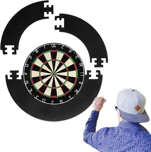 SVUPUE Dart Catcher Ring, Dart Board Surround, Dart Board Surround für Wandschutz, Dart Board Protector, 5er Set (Schwarz)