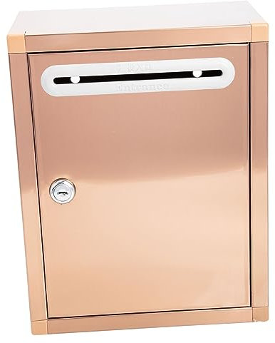 Operitacx Edelstahl Briefkasten Vorschlagsbox Wandhänger 27x21x11cm Multifunktional Für Büro Schule Spenden Und Beschwerden