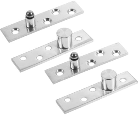 NUOBESTY 2paia Cerniere Rotanti Perno Gradi per Porte in Acciaio Inox Cerniera Nascosta Piccole Dimensioni Adatte Vari Tipi di Porta