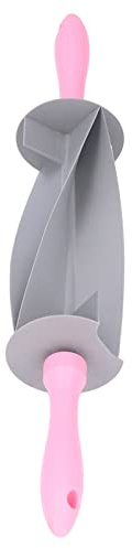 ZJchao Pastry Cutter, Plastic Croissant Rolling Pin Cinnamon Roll Cutter Pie Dough Roller Pie C for Fondant Pasta Bread Pastry