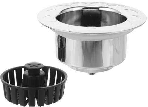Mipcase Filtro Lavello 3 in 1 Per Cucina, Tappo e Filtro Di Scarico Compatto e Resistente, Facile Da Installare Per Lavelli Standard e Rimozione Detriti