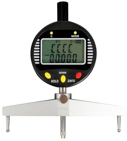 Electronic Radius Gauge with Digital Display, 0-13mm Range, Inch/Metric Conversion, Precision Measurement for Industrial Applications