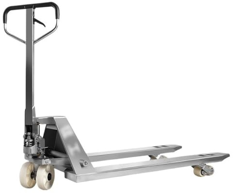 WEYIMVTO Transpaleta, Transpaleta de Acero Inoxidable for mercancías, Carretilla elevadora Manual de 2000 kg, Carretilla elevadora hidráulica Manual, camión de Transporte de paletas(68.5cm)