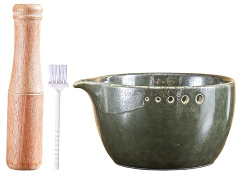 Cuenco Rallador De Ajo – De Molienda De Cerámica, Trituradora De Hierbas Portátil, Herramienta De Preparación De Alimentos Versátil | Gadget De Cocina Para Especias De Ajo Y Jengibre