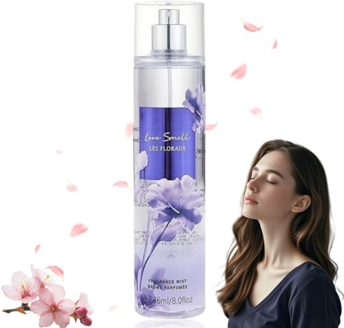 236ML Parfüm Bodyspray Damen,Haar und Körperduftnebel,Fruchtiges Body Mist,Bodyspray für Frauen,Lang Anhaltender Duftspray,Parfüm für Damen,Aromatisch(PEACH BLOSSOM)