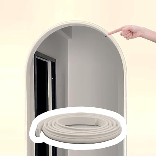 Universellt 3D-bågprofilset av PVC, mjukt förformat bågset för dörrkarmar, hallar och ingångar, 1 m – 20 m, lackbara båghörn