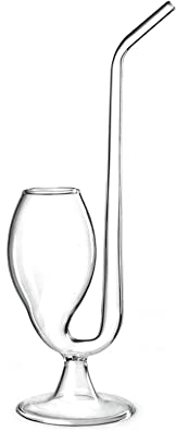 bar@drinkstuff Brandy Pipe Case of 6 - Glassware, Brandy, Port Pipe, Port Sipper, Unique Brandy Glass for Full Flavour