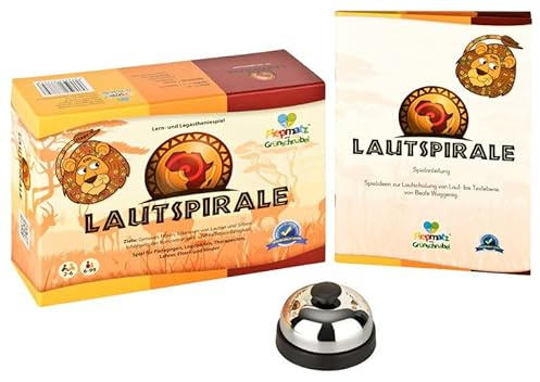 LAUTSPIRALE – Lernspiel für Kinder ab 6 Jahren - Laute hören und Silben erkennen - Deutsch Lernspiel Grundschule - Konzentrations- und Reaktionsspiel mit 7 Schwierigkeitsstufen 2–6 Spieler
