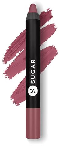 SUGAR Cosmetics Matte As Hell Matita Rossetto (Mauva Nude, 07 Viola)