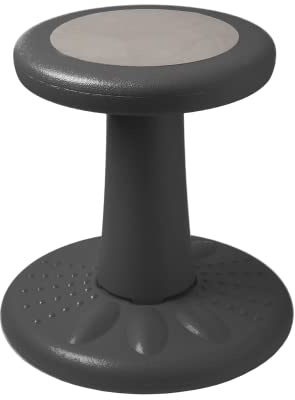 Studico ActiveChairs Kids Wobble Stool, Flexible Classroom Seating Improves Focus, Posture & Helps ADHD/ADD. Get The Wiggles Out Active Fidget Chairs, Preschool | Elementary 14 Chair, Ages 3-7, Gray