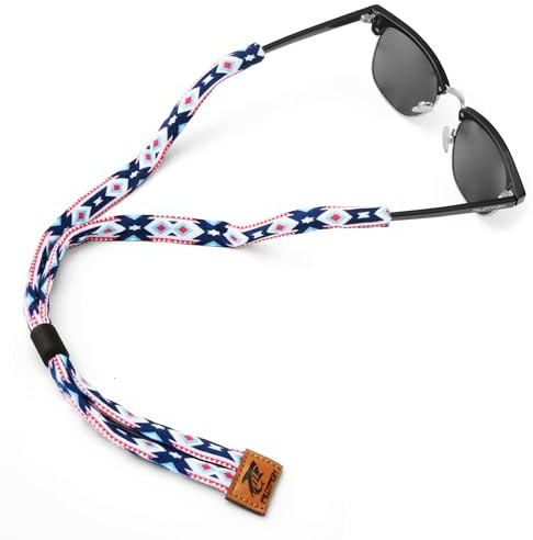 Pilotfish Premium Cotton Eyewear Retainer Sunglass Strap - Multiple Design Options - Soft & Durable Sunglass Holder