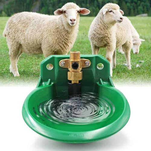 Abreuvoir pour Moutons Abreuvoir pour bovins Abreuvoir Automatique pour chèvres Distributeur d'eau de Grande capacité Abreuvoir pour pâturages Abreuvoir avec vanne à Flotteur