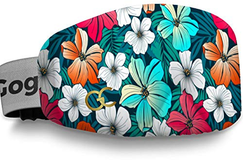 GogglesCover Ski Goggles Protective Cover, Portable Cover Tropical Design | Ski Goggle Protective Cover, Portable Goggle Cover Sleeve, Anti-Scratch Ski Goggles Accessories Safety, Tropical Design