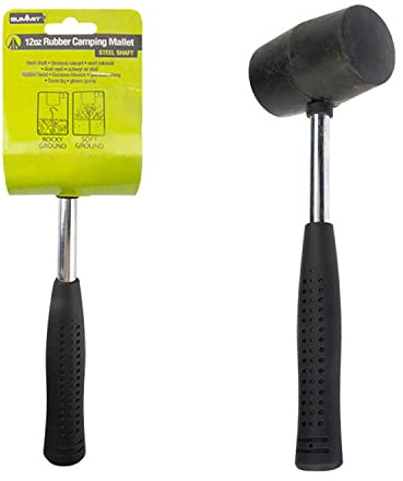 Summit 12oz Rubber Mallet Hammer Camping Building Windbreaks Paving Tiling DIY