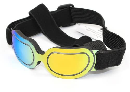 LILIIZ-L Sonnenbrille Hund Hundebrille Für Kleine Hunde Einstellbare Komfortabel UV-Schutzbrille,Hunde Sonnenbrille,Gummiband Für Kleine Hunde (D)