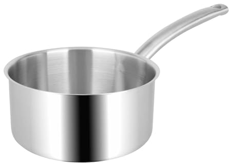 Sitram 714150 - Casseruola BACCHUS PRO in acciaio inox di qualità professionale, Ø 18 cm, tutti i piani cottura, tra cui induzione, manico ergonomico termoresistente, fondo triplo spessore