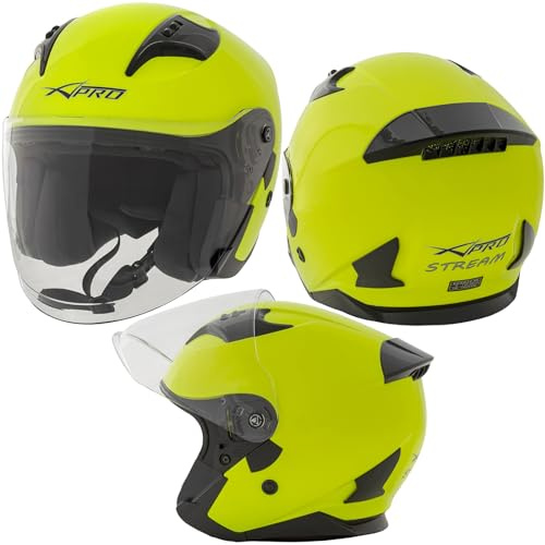 Casco Jet Moto Abierto Visera Scooter Antiarañazos Urbano ECE 22-06