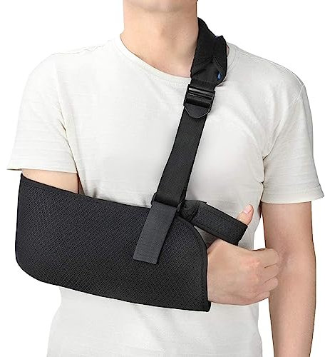 Vitdipy Atmungsaktive Armschlinge Mit Verstellbarem, Gepolstertem Armstützgurt Für Sportbrüche, Luxationen, Brüche Und Zerrungen