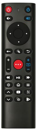 BOXPUT Telecomando ATV3, telecomando vocale Bluetooth, supporta TV a infrarossi in pelle a 4 pulsanti e isolamento a infrarossi, compatibile con iATV Q3 TV stick, iATV Q5/Q5 Plus