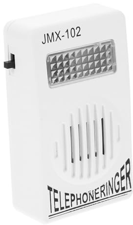 CAXUSD Amplificador de Volumen Blanco de Timbre para Teléfono Fijo y Material Pp Diseño Fácil de Usar para Amplificación Clara y Potente del Sonido