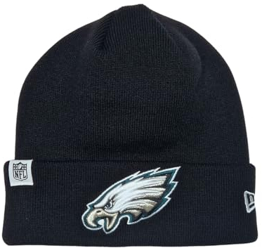New Era Philadelphia Eagles NFL Loop Label Knit Schwarz Beanie - One-Size