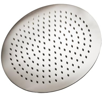 MILANO 300mm Round Fixed Rainfall Shower Head Wall Mounted Arm Chrome