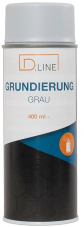 D.LINE Grundierung grau 400 ml - Füller, Haftvermittler, Überlackierbar (1x 400 ml)