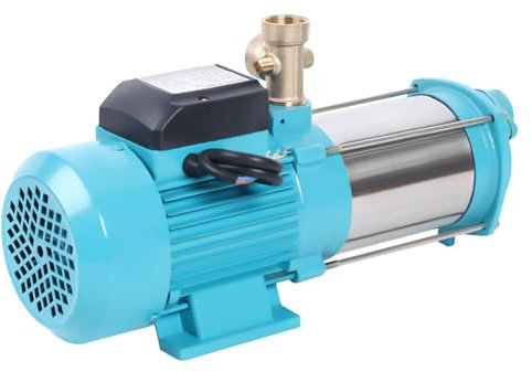 Pompe centrifuge de jardin - 1300 W - Pompe centrifuge professionnelle - 4000 l/h - 9,8 bar - Avec interrupteur à pression - Classe de protection IP44 - Pour arrosage des fermes