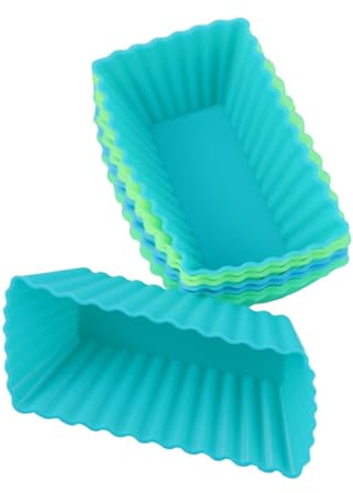 BESTYASH 8 Pezzi Pirottini per Muffin – Stampi da Forno per Cupcake Dolci e Gelatine Adatti a Forno Microonde e Lavastoviglie – per Uso Domestico e Caffetteria